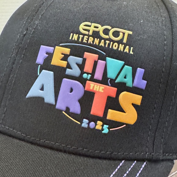 Disney EPCOT Festival of the Arts 2025 Figment Hat – Black Adjustable Cap - Picture 3 of 8